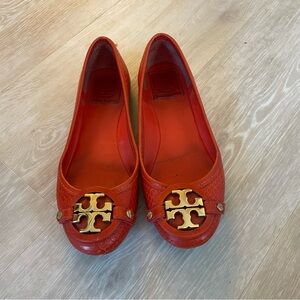 Tory Burch Logo Flats - Size 5.5